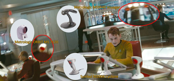 Star Trek: капитанский мостик USS Enterprise набит сканерами штрих-кода