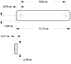 Габаритные размеры прочных RFID-меток Intermec IT36A и IT76