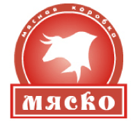 Логотип предприятия по изготовлению мясных изделий МясКо